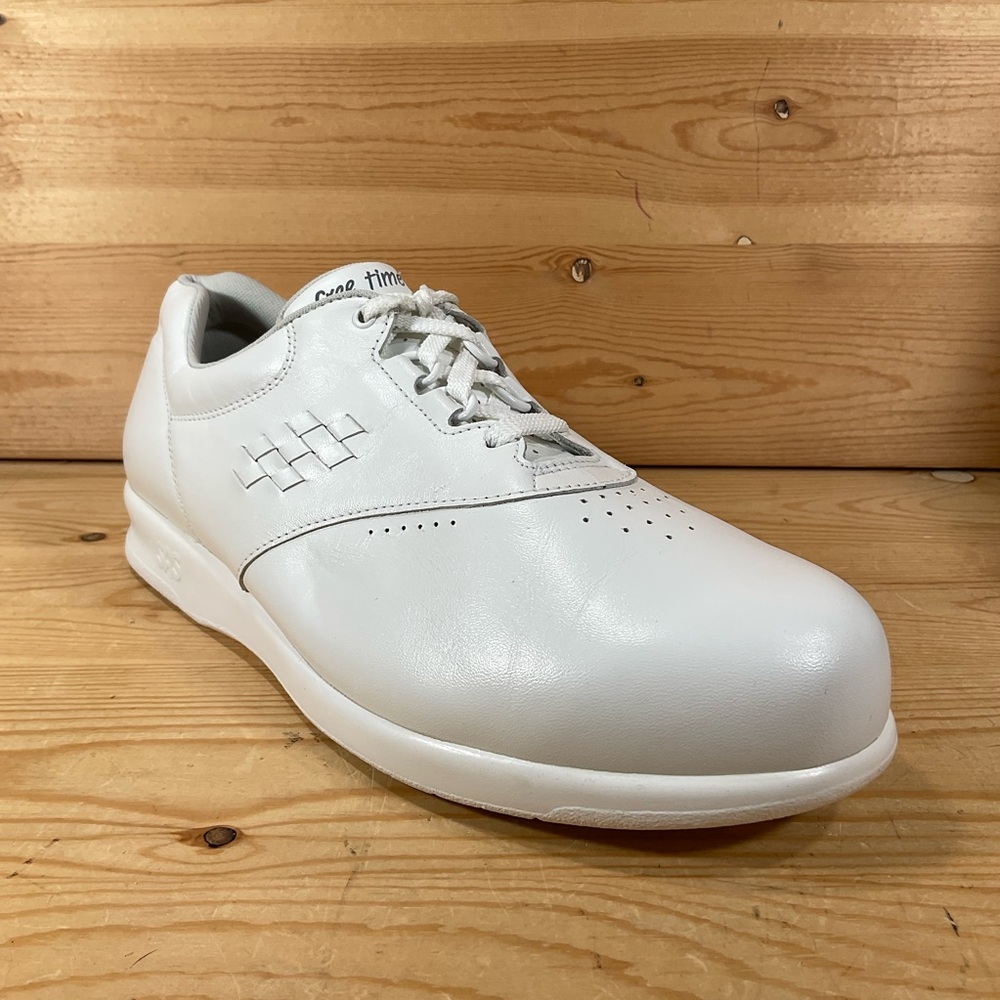 SAS Free Time Tripad Comfort Shoes Women’s 12 WW Double Wide White Leather USA